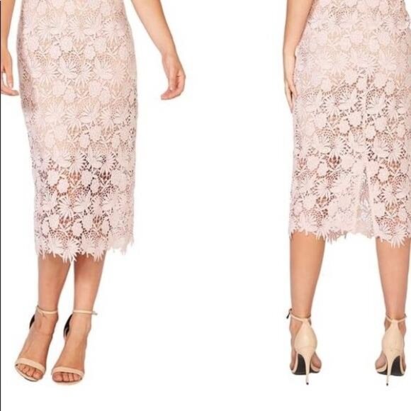 Nordstrom Light pink midi blooming dress nwt - Picture 5 of 9